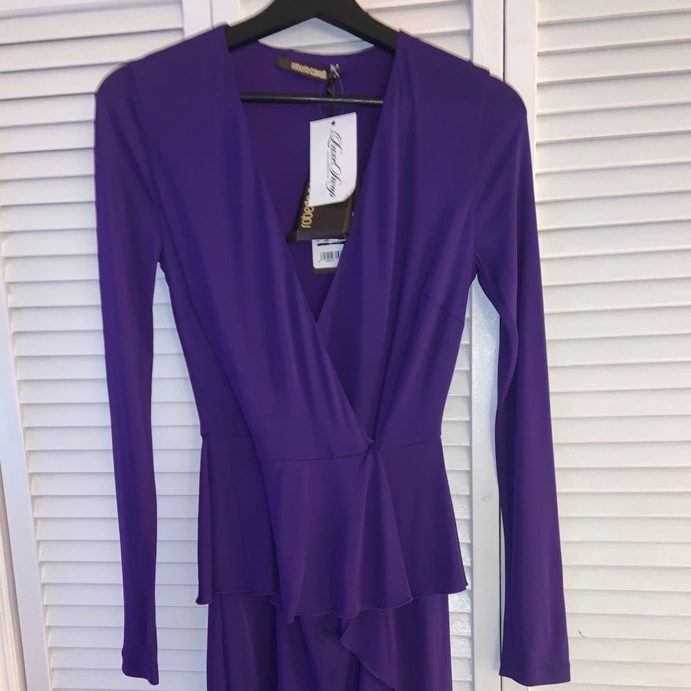 Roberto Cavalli Dress $1325 Size 40 Ryon Purple
